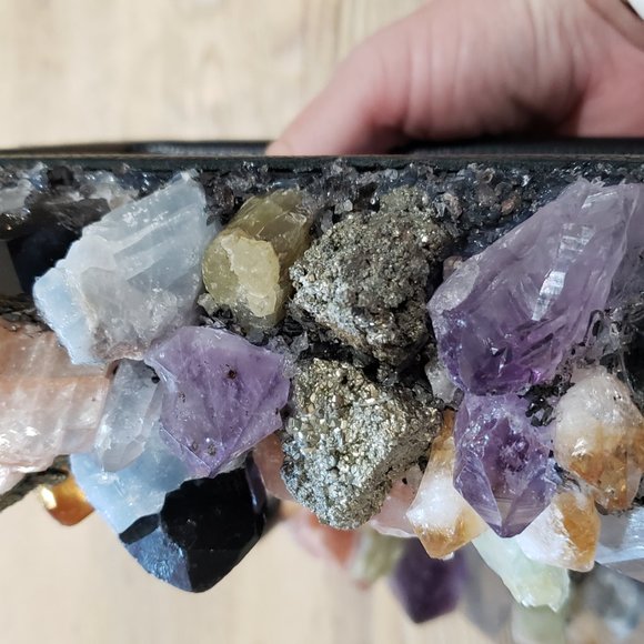 McCoy Crystal Quartz Amethyst Pyrite Cab Jewelry Box Anthropologie Free People - Picture 16 of 16